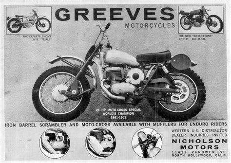 Greeves Motorcycles Vintage Motorcycle Posters Vintage Motocross Motocross Bikes