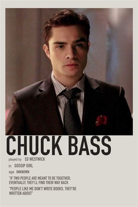 Chuck Bass Poster Design