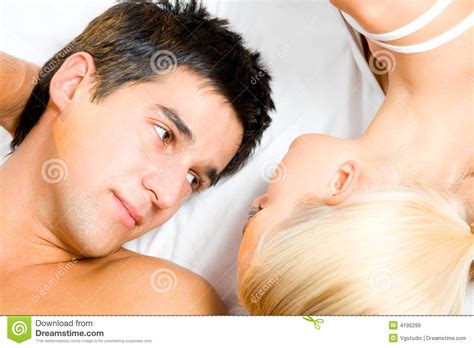 Couple In Bedroom Royalty Free Stock Images Image 4195299