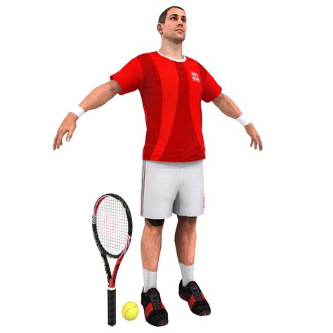 Tennis Player 3d Model 15 Fbx Free3d