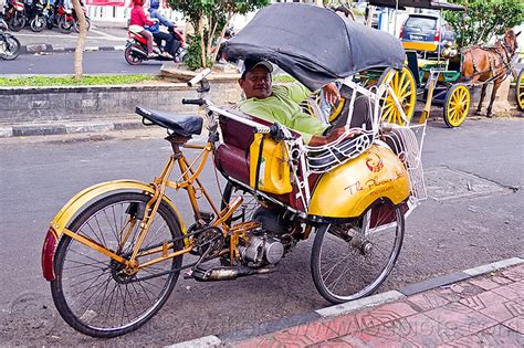 Becak Motor Motorized Rickshaw Indonesia