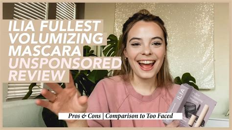 Ilia Fullest Volumizing Mascara Review Comparison To Too Faced Pros