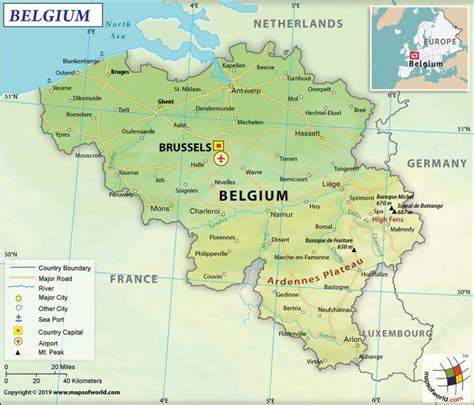 What Are The Key Facts Of Belgium Belgium Map Map World Geography