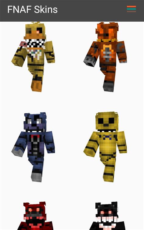 Skins From Fnaf For Minecraft Pe For Android Apk Download
