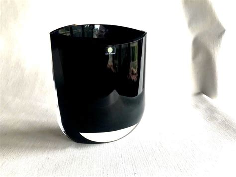 Scandinavian Finland Iittala Glass Vase Leia Maljakko Black Tiina Nordstrom Iittala