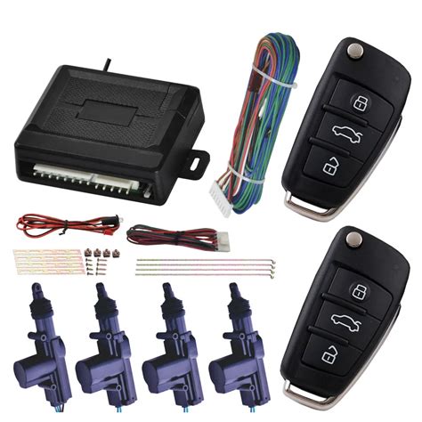 Car Door Lock Keyless Entry System Central Locking Remote Control Kit