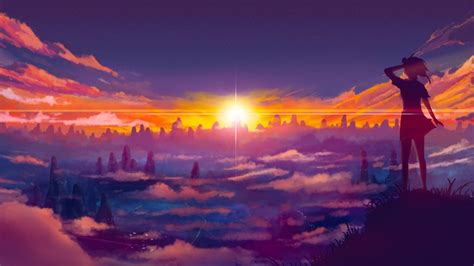 Anime Sunset Wallpaper 4k Bakaninime
