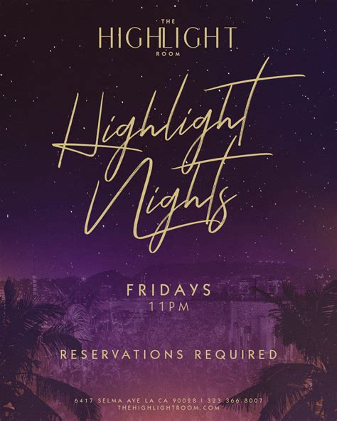 61121 The Highlight Room Los Angeles Highlight Nights