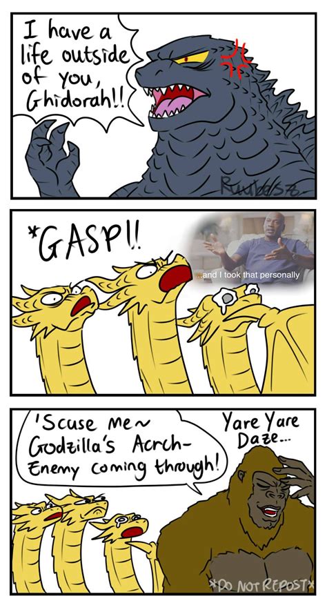 Ruubesz Draw On Twitter Godzilla Funny Godzilla Comics King Kong Vs