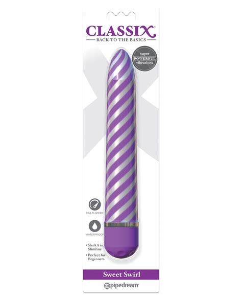 Classix Sweet Swirl Vibrator Purple By Pipedream Products Cupids