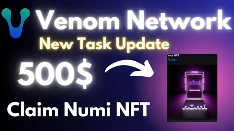 Venom Testnet Airdrop New Task Venom Numi Nft Mint Process Free