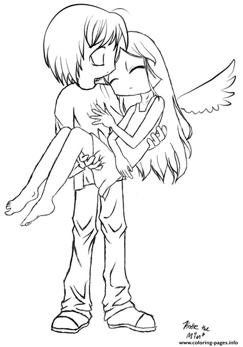 Anime Slave Angel Coloring Page