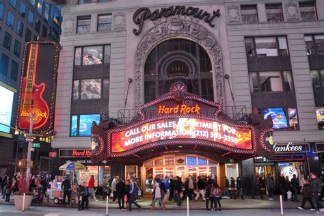 Paramount Theatre Times Square Manhattan Nyc Editorial Photography