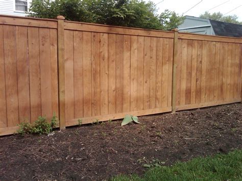 6′ Traditional Outside View Cedar Fence Wood Fence Design Cedar