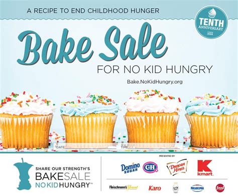 Sign Up To Host A Bake Sale For No Kid Hungry And Get A Free Poster To