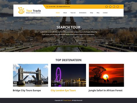 Tours And Travels Download Free Wordpress Theme 2022
