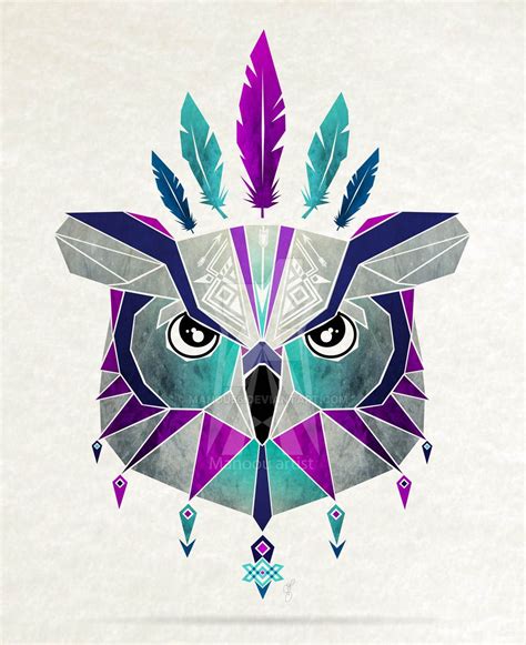 Owl King Geometric Animals Geometric Art Art