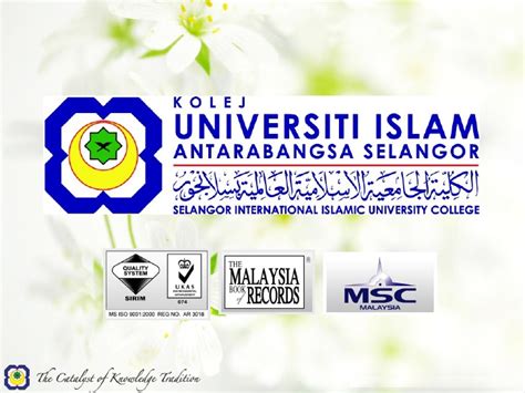 The selangor international islamic university college (malay: Kolej Universiti Islam Antarabangsa Selangor