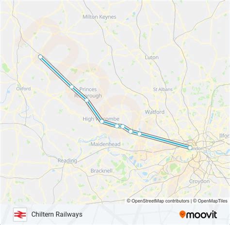 Chiltern Railways Route Schedules Stops And Maps Bicester Village