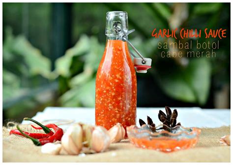 Indonesian Medan Food Sambal Botol Cabe Merah Garlic Chilli Sauce