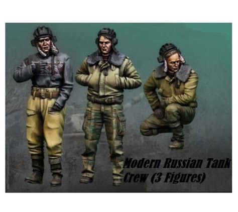 135 Resin Figures Model Modern Russian Tank Crew 3 Figures Ebay