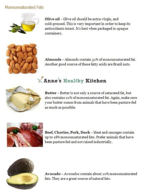 Foods That Are The Highest In Monounsaturated Fats Cooking Tips