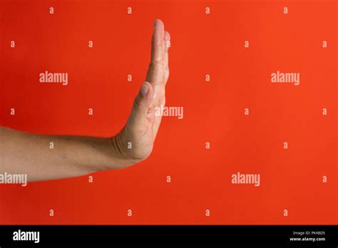 Stop Hand Signal Hi Res Stock Photography And Images Alamy