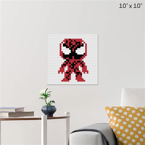 Carnage Pixel Art Wall Poster Build Your Own With Bricks Brik