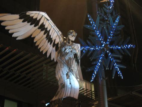Christmas Angel And Snowflake One Of The Sculptures Of Ang Flickr