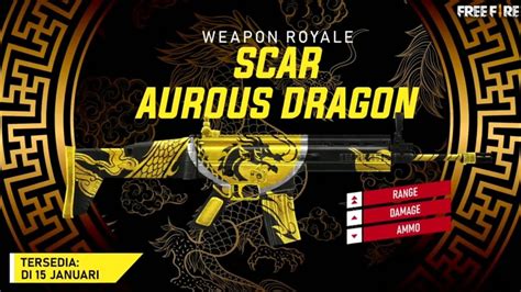 Free fire is the ultimate survival shooter game available on mobile. The Upcoming Weapon Royal Aurous Dragon SCAR - Garena Free ...