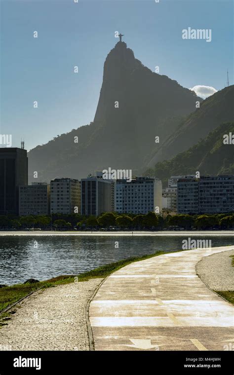 Botafogo Beach And Christ Redeemer Stock Photo Alamy