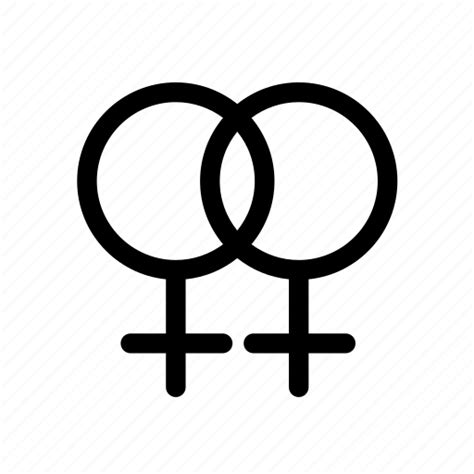Female Gender Gender Symbol Lesbian Sex Icon Download On Iconfinder