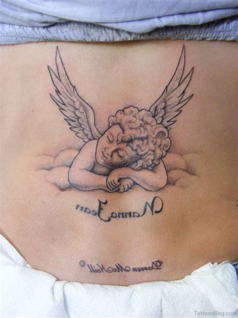 60 Pleasant Memorial Angel Tattoos For Back Tattoo Designs