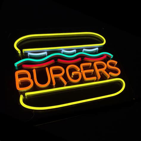 Burgers Neon Neon City Rentals