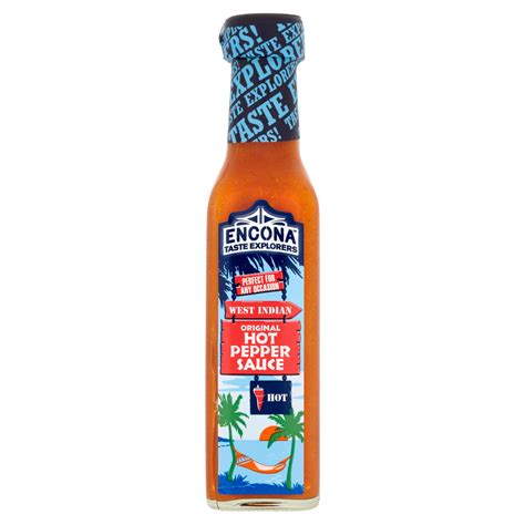 Encona West Indian Original Hot Pepper Sauce 165ml Bbq Chilli