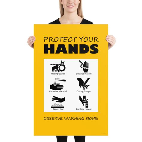 Protect Your Hands Premium Safety Poster Inspire Safety
