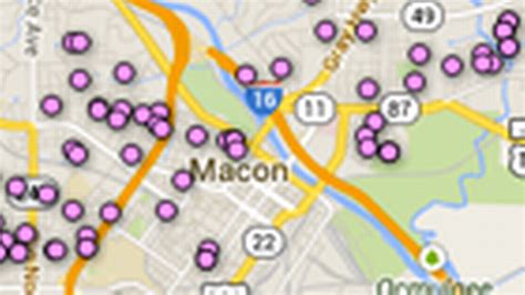 Map Find Sex Offenders Near You Macon Telegraph