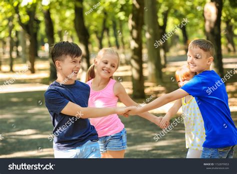 Cute Little Children Playing Park Stock Photo 1152879953 Shutterstock