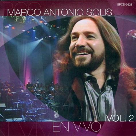 Carátula Frontal De Marco Antonio Solis En Vivo Volumen 2 Portada