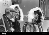 Senator Ted Stevens and Catherine Ann Stevens attend the commissioning ...