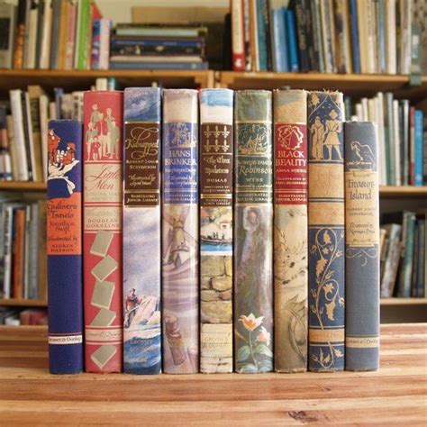 Collection Of Nine Vintage Hardcover Illustrated Junior Library