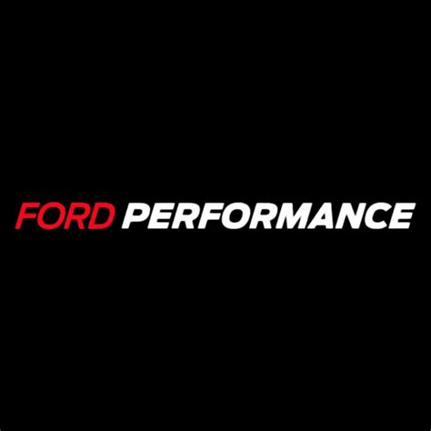 Ford Performance Logo Die Cut Vinyl Sticker Decal Red White 9” Wide