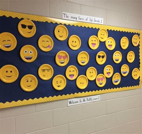 Emoji Bulletin Board Idea Great For Back To School Emoji Bulletin