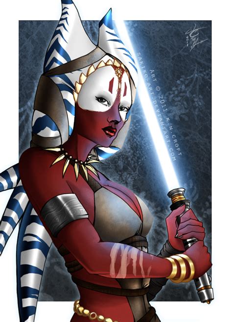 Jedi Master Shaak Ti By Kaelacroftart On Deviantart Star Wars