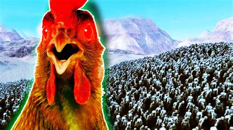 10000 Chickens Turned Into Zombies Uebs Ultimate Epic Battle Simulator Youtube