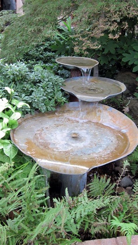 Maybe you would like to learn more about one of these? 40 Relaxing Indoor Fountain Ideas - Bored Art | Bird bath garden, Fountains outdoor, Bird bath