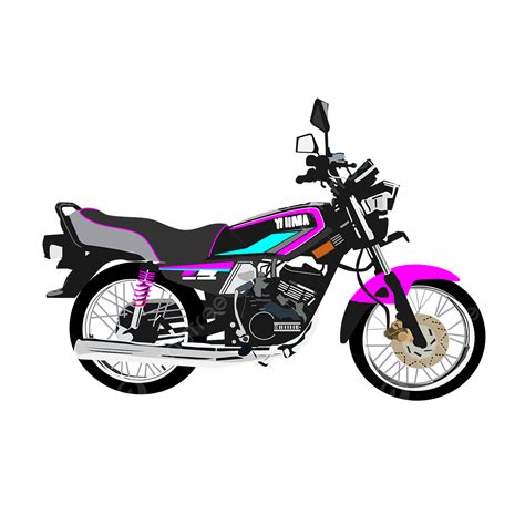 Motorcycle Illustration Vector Hd Png Images Black Pink Motorcycle