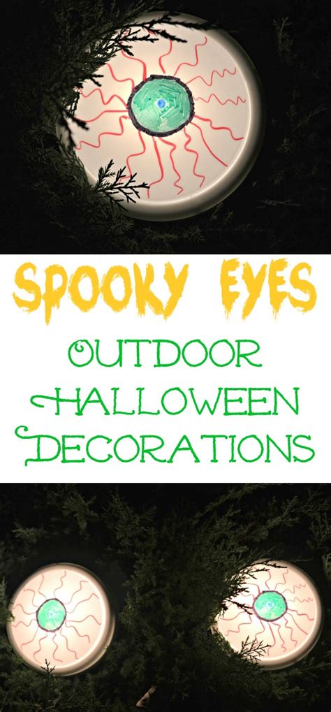Spooky Eyes Outdoor Halloween Diy Decor Building Our Story