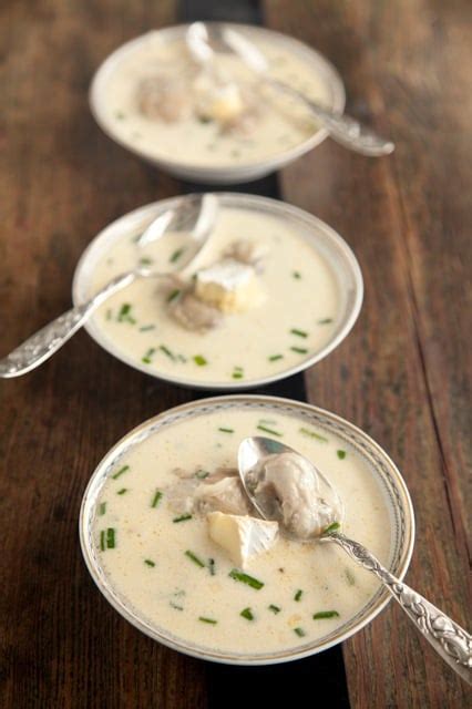 Oyster And Brie Champagne Soup Paula Deen