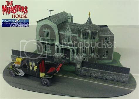 Papermau The Munster`s House Paper Model By Dave`s Cards Creations